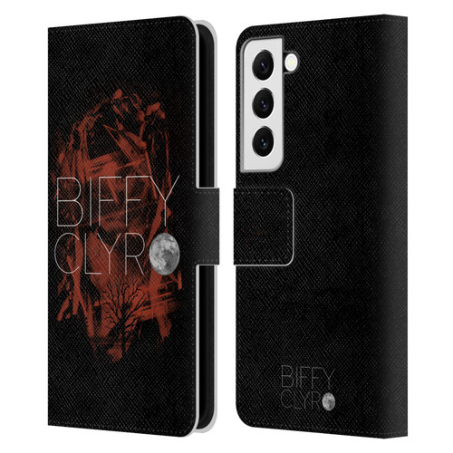 Biffy Clyro Graphics Red Leather Book Wallet Case Cover For Samsung Galaxy S22 5G