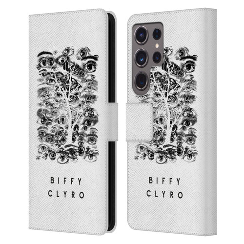 Biffy Clyro Graphics Eyes Leather Book Wallet Case Cover For Samsung Galaxy S24 Ultra 5G