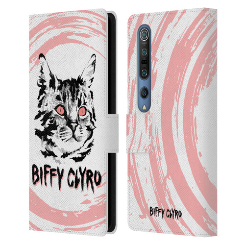 Biffy Clyro Graphics Cat Leather Book Wallet Case Cover For Xiaomi Mi 10 5G / Mi 10 Pro 5G