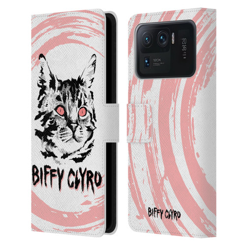 Biffy Clyro Graphics Cat Leather Book Wallet Case Cover For Xiaomi Mi 11 Ultra