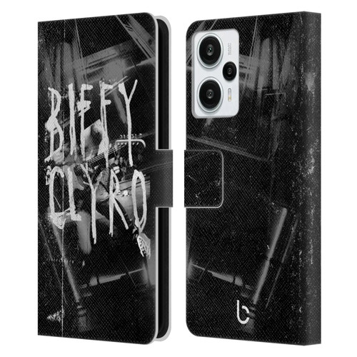 Biffy Clyro Graphics Black White Leather Book Wallet Case Cover For Xiaomi Redmi Note 12T