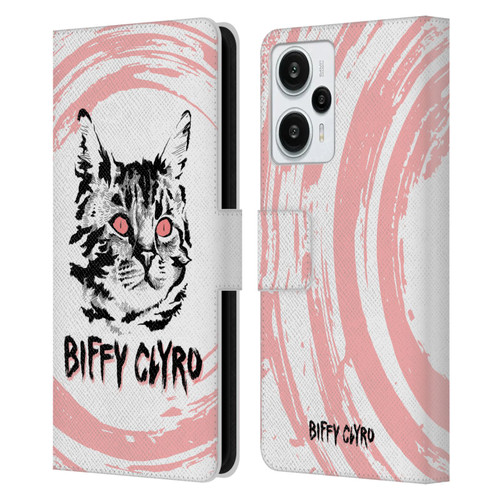 Biffy Clyro Graphics Cat Leather Book Wallet Case Cover For Xiaomi Redmi Note 12T
