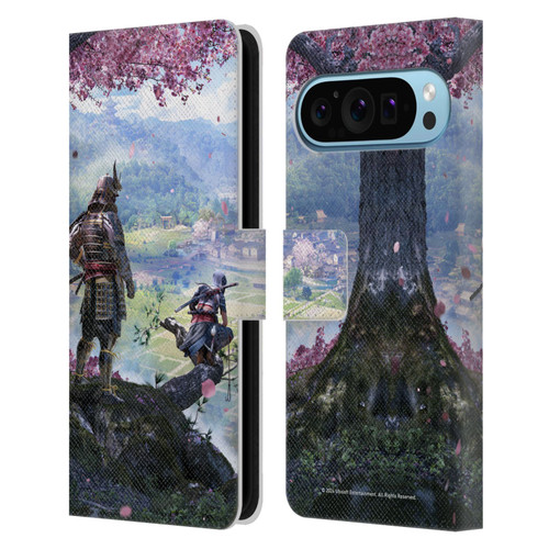 Assassin's Creed Shadows Graphics Key Art Leather Book Wallet Case Cover For Google Pixel 9 / Pixel 9 Pro