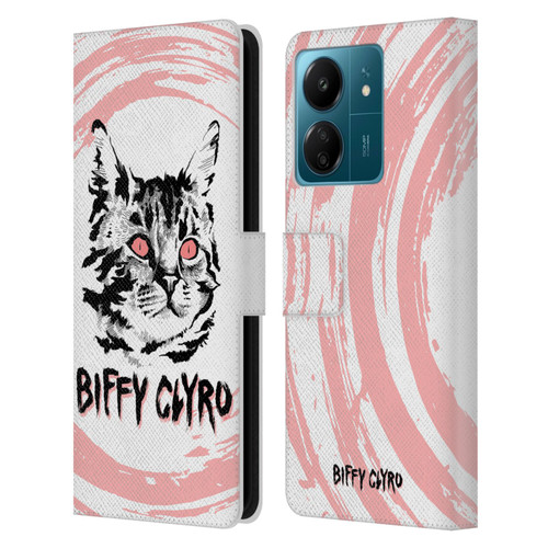 Biffy Clyro Graphics Cat Leather Book Wallet Case Cover For Xiaomi Redmi 13C 4G