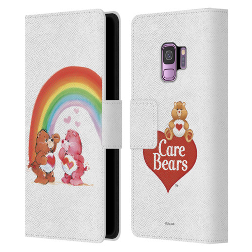 Care Bears Classic Rainbow Leather Book Wallet Case Cover For Samsung Galaxy S9