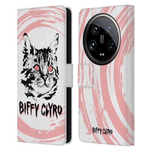 Biffy Clyro Graphics Cat Leather Book Wallet Case Cover For Xiaomi 14 Ultra