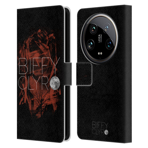 Biffy Clyro Graphics Red Leather Book Wallet Case Cover For Xiaomi 14 Ultra