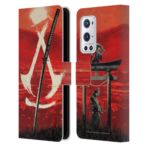 Assassin's Creed Shadows Graphics Crest Katana Leather Book Wallet Case Cover For OnePlus 9 Pro