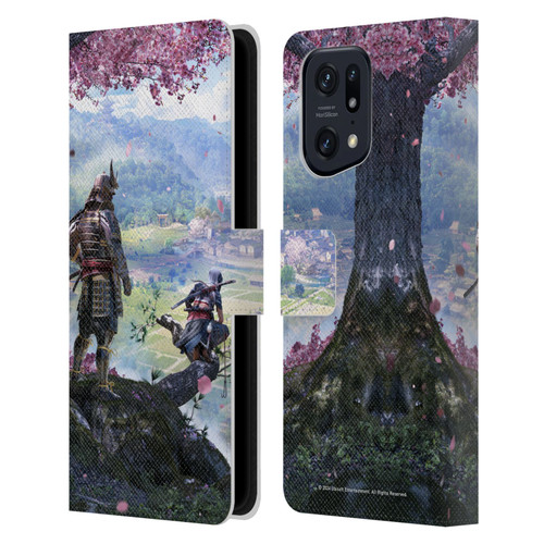 Assassin's Creed Shadows Graphics Key Art Leather Book Wallet Case Cover For OPPO Find X5 Pro
