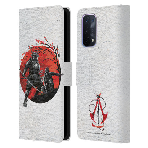 Assassin's Creed Shadows Graphics Japan Flag Characters Leather Book Wallet Case Cover For OPPO A54 5G