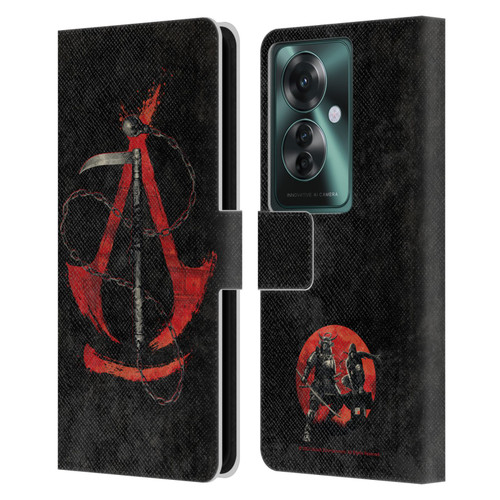 Assassin's Creed Shadows Graphics Kusarigama Leather Book Wallet Case Cover For OPPO Reno11 F 5G / F25 Pro 5G