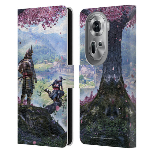 Assassin's Creed Shadows Graphics Key Art Leather Book Wallet Case Cover For OPPO Reno11 Pro