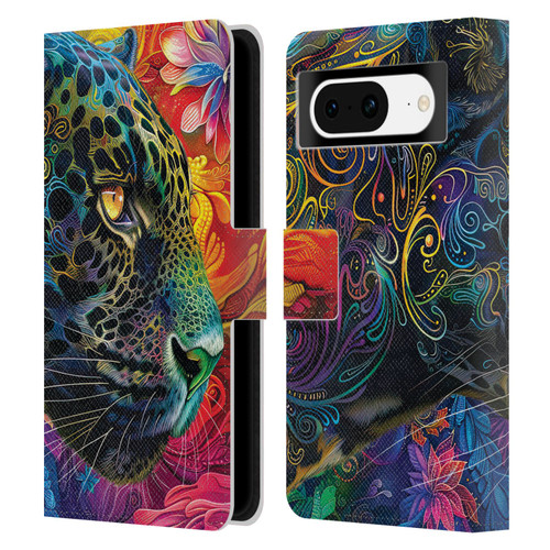 Michael David Ward Animals Wild Tapestry Leather Book Wallet Case Cover For Google Pixel 8