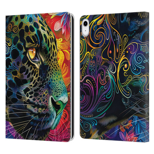 Michael David Ward Animals Wild Tapestry Leather Book Wallet Case Cover For Apple iPad 10.9 2022/2025