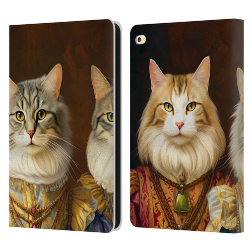Michael David Ward Animals Fancy Cats Leather Book Wallet Case Cover For Apple iPad Air 2 (2014)