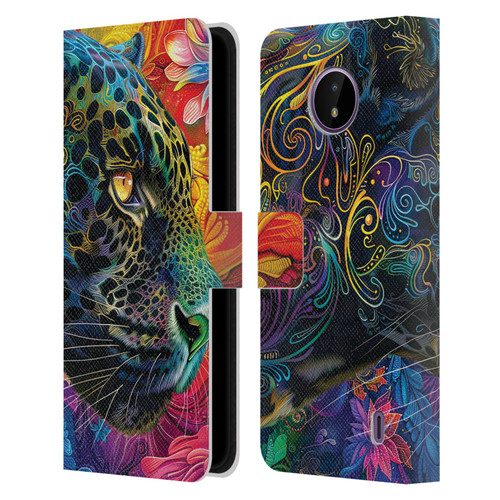 Michael David Ward Animals Wild Tapestry Leather Book Wallet Case Cover For Nokia C10 / C20