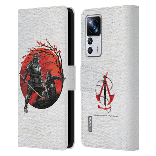 Assassin's Creed Shadows Graphics Japan Flag Characters Leather Book Wallet Case Cover For Xiaomi 12T Pro