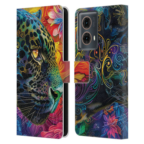 Michael David Ward Animals Wild Tapestry Leather Book Wallet Case Cover For Motorola Moto G85