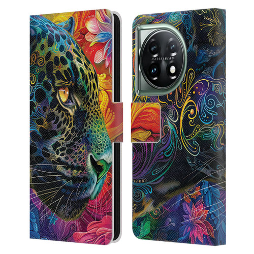 Michael David Ward Animals Wild Tapestry Leather Book Wallet Case Cover For OnePlus 11 5G