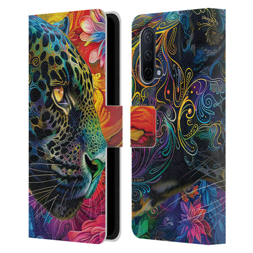 Michael David Ward Animals Wild Tapestry Leather Book Wallet Case Cover For OnePlus Nord CE 5G