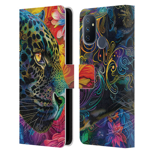 Michael David Ward Animals Wild Tapestry Leather Book Wallet Case Cover For OnePlus Nord N100