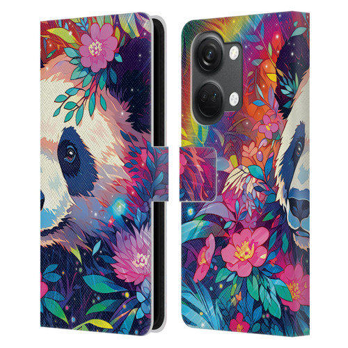 Michael David Ward Animals Panda Leather Book Wallet Case Cover For OnePlus Nord 3 5G