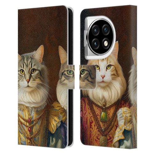 Michael David Ward Animals Fancy Cats Leather Book Wallet Case Cover For OPPO OnePlus Ace 3 5G