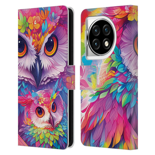 Michael David Ward Animals Owl Love You Forever Leather Book Wallet Case Cover For OPPO OnePlus Ace 3 5G