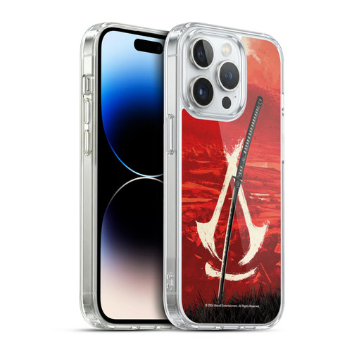 Assassin's Creed Shadows Graphics Crest Katana Soft Gel Case for Apple iPhone 13 Pro