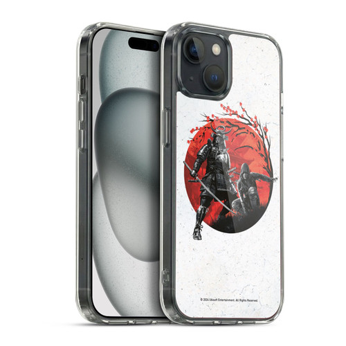Assassin's Creed Shadows Graphics Japan Flag Characters Soft Gel Case for Apple iPhone 15 Plus