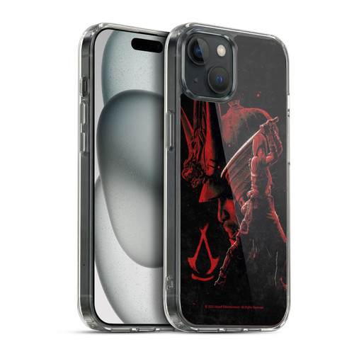 Assassin's Creed Shadows Graphics Yasuke Naoe Red Soft Gel Case for Apple iPhone 15 Plus