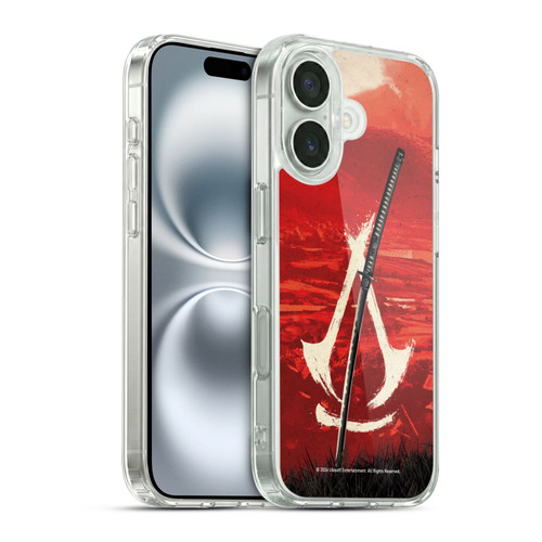 Assassin's Creed Shadows Graphics Crest Katana Soft Gel Case for Apple iPhone 16