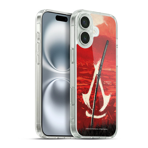 Assassin's Creed Shadows Graphics Crest Katana Soft Gel Case for Apple iPhone 16 Plus