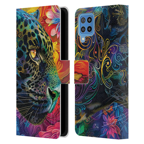 Michael David Ward Animals Wild Tapestry Leather Book Wallet Case Cover For Samsung Galaxy F22 (2021)
