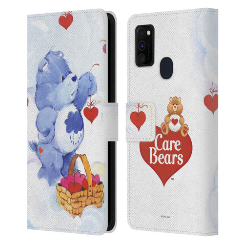 Care Bears Classic Grumpy Leather Book Wallet Case Cover For Samsung Galaxy M30s (2019)/M21 (2020)