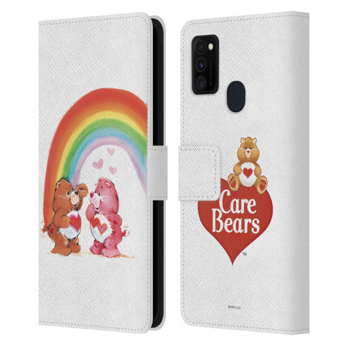 Care Bears Classic Rainbow Leather Book Wallet Case Cover For Samsung Galaxy M30s (2019)/M21 (2020)