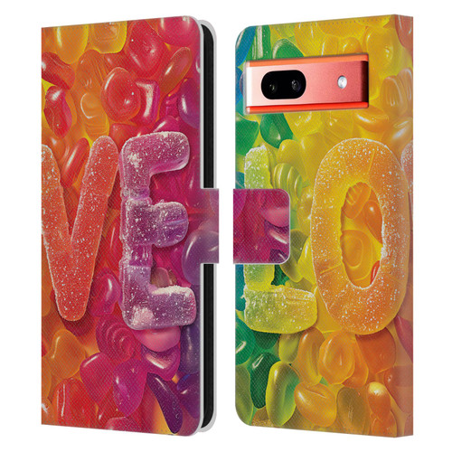 Michael David Ward Fantasy & Whimsical Love Is Sweet Leather Book Wallet Case Cover For Google Pixel 7a