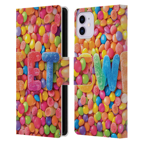 Michael David Ward Fantasy & Whimsical Candies Leather Book Wallet Case Cover For Apple iPhone 11