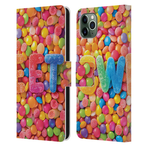 Michael David Ward Fantasy & Whimsical Candies Leather Book Wallet Case Cover For Apple iPhone 11 Pro Max
