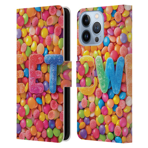 Michael David Ward Fantasy & Whimsical Candies Leather Book Wallet Case Cover For Apple iPhone 13 Pro