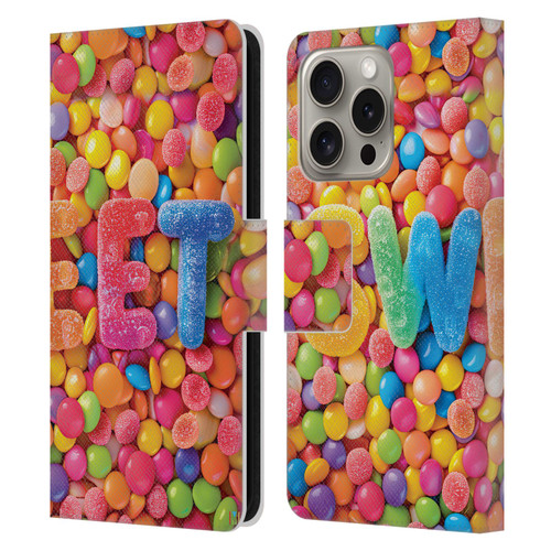 Michael David Ward Fantasy & Whimsical Candies Leather Book Wallet Case Cover For Apple iPhone 16 Pro
