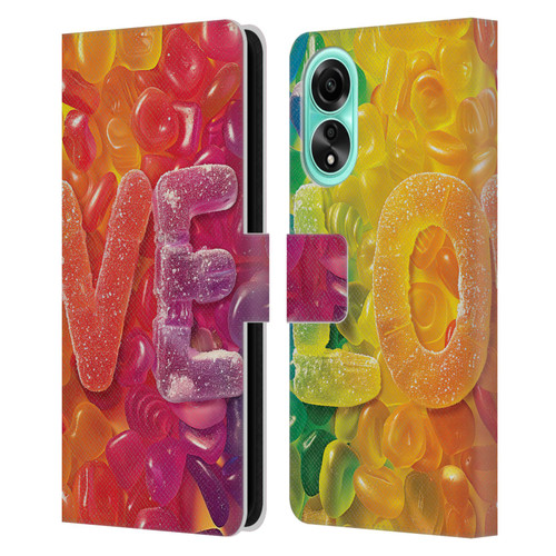 Michael David Ward Fantasy & Whimsical Love Is Sweet Leather Book Wallet Case Cover For OPPO A78 4G