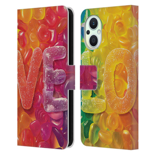 Michael David Ward Fantasy & Whimsical Love Is Sweet Leather Book Wallet Case Cover For OPPO Reno8 Lite