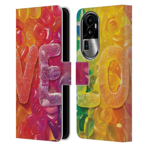 Michael David Ward Fantasy & Whimsical Love Is Sweet Leather Book Wallet Case Cover For OPPO Reno10 Pro+