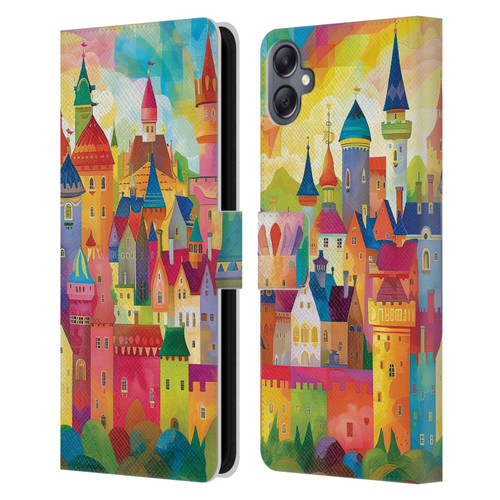 Michael David Ward Fantasy & Whimsical Fairy Tale Castles Leather Book Wallet Case Cover For Samsung Galaxy A05