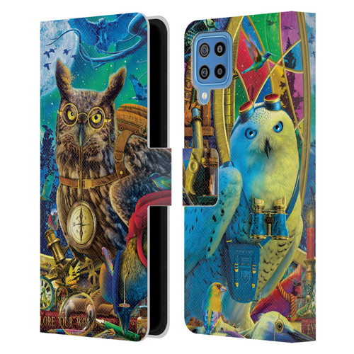 Michael David Ward Fantasy & Whimsical Explorers Leather Book Wallet Case Cover For Samsung Galaxy F22 (2021)