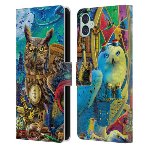 Michael David Ward Fantasy & Whimsical Explorers Leather Book Wallet Case Cover For Samsung Galaxy M04 5G / A04e