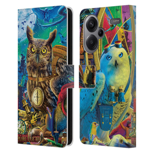 Michael David Ward Fantasy & Whimsical Explorers Leather Book Wallet Case Cover For Xiaomi Redmi Note 13 Pro Plus 5G
