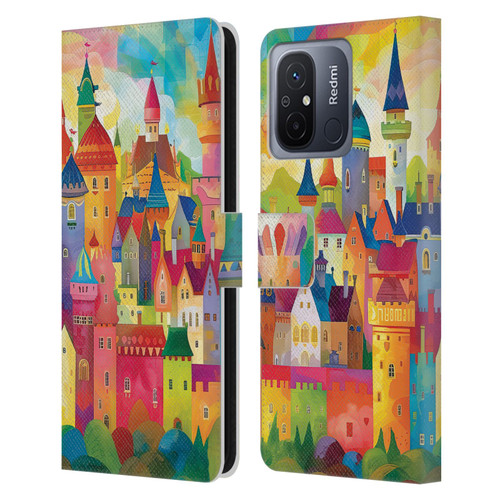 Michael David Ward Fantasy & Whimsical Fairy Tale Castles Leather Book Wallet Case Cover For Xiaomi Redmi 12C