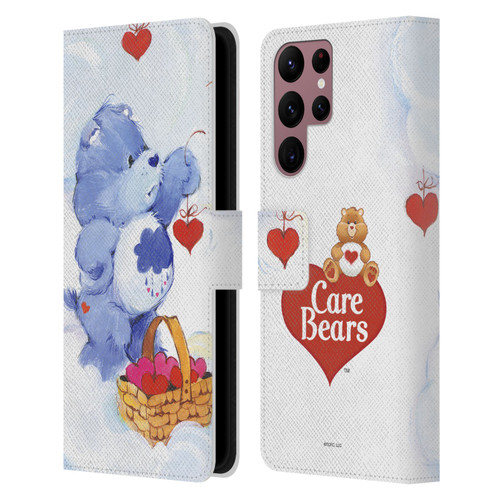 Care Bears Classic Grumpy Leather Book Wallet Case Cover For Samsung Galaxy S22 Ultra 5G